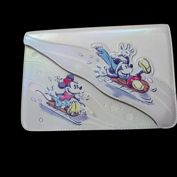 Loungefly X Disney Mickey/Minnie Crossbody - Picture 3 of 6